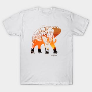 Sunset Elephant T-Shirt